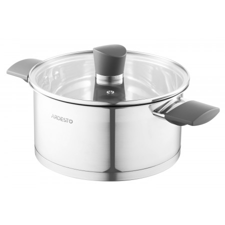 ARDESTO Каструля Gemini, скляна кришка, 3 л, нержавіюча стал