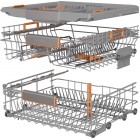 Gorenje Посудомийна машина вбудовувана, 16компл., A+++, 60см, інвертор,Wi-Fi, AquaStop, сенсорн.упр, 3и кошики, білий