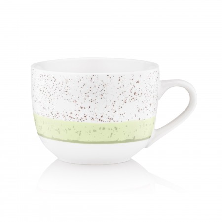 ARDESTO Чашка Siena, 500мл, порцеляна, біло-зелений