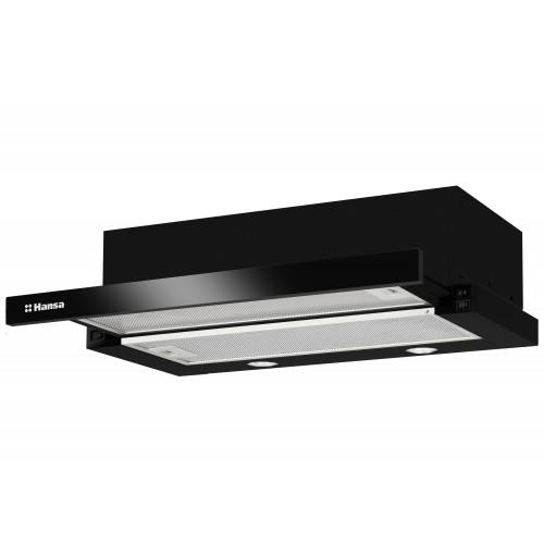 Hansa Витяжка телескопічна, 60см, 389м3ч, чорний