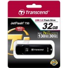 Transcend Накопичувач 32GB USB 3.1 Type-A JetFlash 750 Чорний Transcend Накопичувач 32GB USB 3.1 Type-A JetFlash 750 Чорний