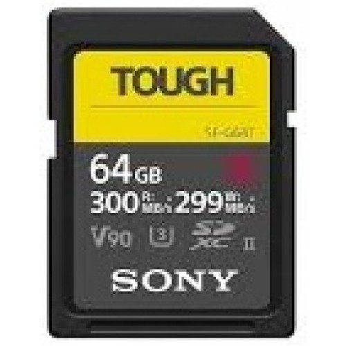 Карта пам'яті Sony SDXC 64GB C10 UHS-II U3 V90 Tough (SF64TG)