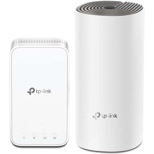 TP-Link Маршрутизатор DECO E3 2PK (Deco E4R +Deco M3W) AC1200 2xFE LAN/WAN MU-MIMO MESH