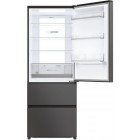 Холодильник Haier багатодверний, 190.5x70х64.8, холод.відд.-354л, мороз.відд.-174л, 3дв., А+, NF, інв., дисплей, зона нульова, чорний