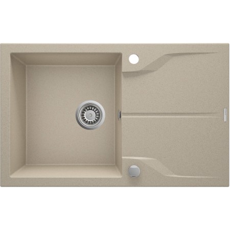 Deante Мийка кухонна Andante, граніт, прямокутник, з крилом,