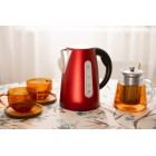 ARDESTO Електрочайник EKL-F300R 1.7л/2200Вт/strix контроль/нерж сталь/червоний