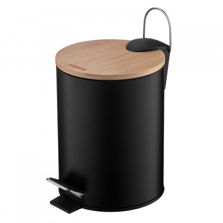 Відро для сміття Ardesto Minimalism з педаллю, 3л, метал, пл