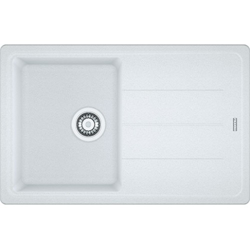Franke Мийка кухонна Basis, фраграніт, прямокутник, з крилом, 780х500х200мм, чаша - 1, накладна, BFG 611-78, білий Franke Мийка кухонна Basis, фраграніт, прямокутник, з крилом, 780х500х200мм, чаша - 1, накладна, BFG 611-78, білий