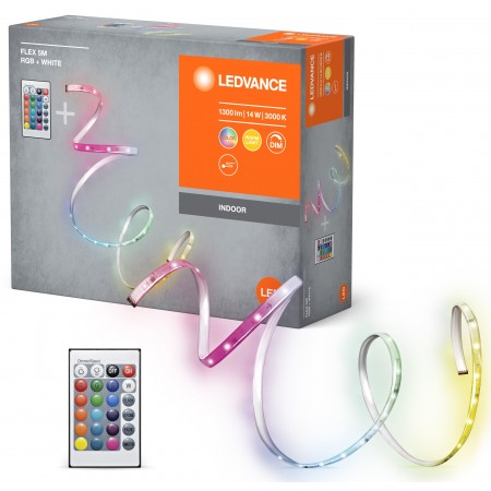 LEDVANCE Стрічка світлодіодна FLEX 14W, 1300Lm, 5M RGB 3000K