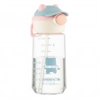 ARDESTO Пляшка для води Bear 550мл, пластик, рожевий