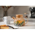 ARDESTO Заварник Golden Moon Diamond, 1000мл, боросилікатне скло, бамбук, золотистий ARDESTO Заварник Golden Moon Diamond, 1000мл, боросилікатне скло, бамбук, золотистий