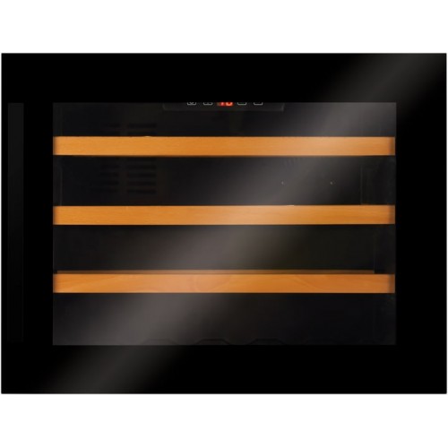 Холодильник Hansa вбудований для вина, 45.5x59х60.8, холод.відд.-63л, зон - 1, бут-28, ST, диспл внутр., чорний