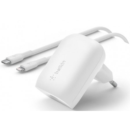 Belkin Мережевий ЗП Home Charger 30W PD PPS USB-С - Lightnin