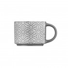 ARDESTO Чашка Weaving G, 330мл, порцеляна, біло-чорний ARDESTO Чашка Weaving G, 330мл, порцеляна, біло-чорний