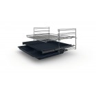 Siemens Духова шафа електрична, 66л, A, дисплей, конвекція, телескопічні направляючі, чорний