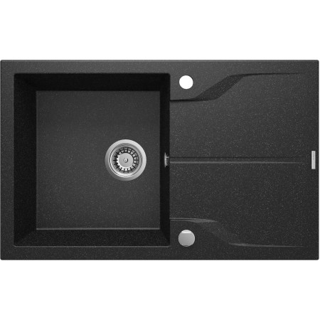 Deante Мийка кухонна Andante, граніт, прямокутник, з крилом,