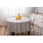 ARDESTO Скатертина Oliver, сірий, D-200 см, 100% бавовна ARDESTO Скатертина Oliver, сірий, D-200 см, 100% бавовна