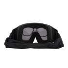 2E Tactical Маска тактична, захисна Hawk WS Black Anti-fog, 3-х шаровий ущільнювач, сумка, 3 лінзи