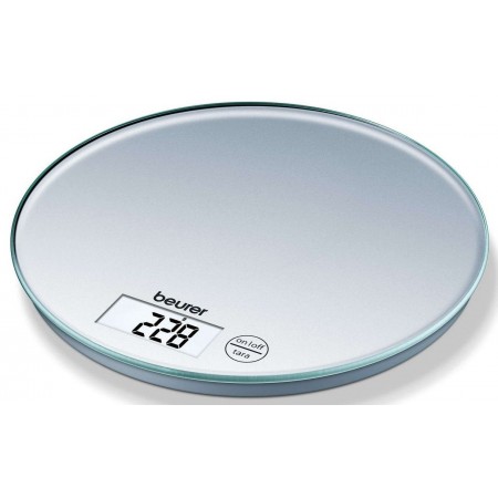 Beurer Ваги кухонні, 5кг, 2хCR2032 в комплекті, скло, сірий
