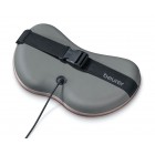 Beurer Масажна подушка для плечей, шиї, спини та ніг, від мережі, 1,41кг, 4 головки шиацу, підігрів, автовимкн., червоно-сірий