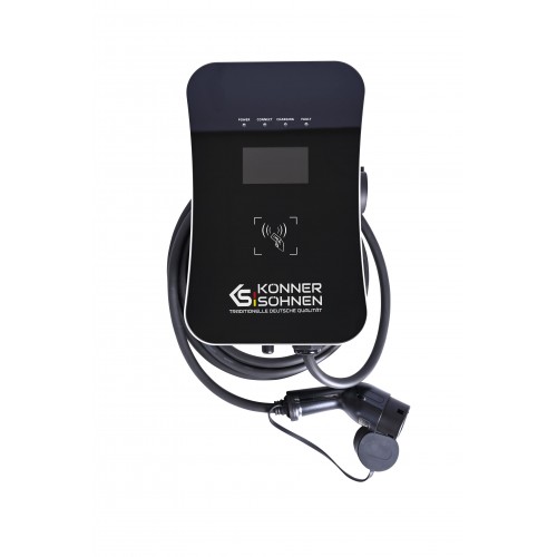 Könner & Söhnen Станція заряджання електромобілів KS X32/3, 400В, 32А, 22кВт, 3 Фази, Type 2, IP54, 12кг