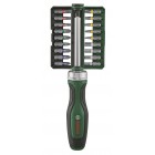 Bosch Викрутка з тріскачкою, 18 біт, 225мм, сталь CrV