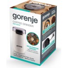 Gorenje Кавомолка роторна 150Вт, об'єм зерен-45г, 3 ступеня помолу, пластик/метал, білий Gorenje Кавомолка роторна 150Вт, об'єм зерен-45г, 3 ступеня помолу, пластик/метал, білий