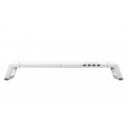 2E Gaming Підставка для монітора CPG-007, 550x205x7мм, phone holder/storage drawer, 4xUSB-A, RGB, білий