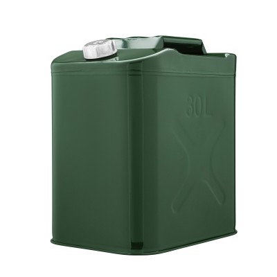 2E Каністра паливна вертикальна 30л метал 0.8мм, 3.3кг, зеле
