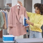 Braun Прасувальна система CareStyle Compact Pro, 2400Вт, 1500мл, паровий удар -430гр, нерж. сталь, біло-синій