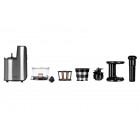 ARDESTO Соковитискач шнековий 200Вт, чаша-0.6л, жмих-0.6л, пластик/метал, сріблясто-чорний