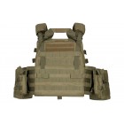 Плитоноска 2Е, Тип 1, з кишенями для бічного захисту і підсумками, Молле, зелена