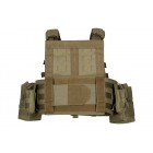 Плитоноска 2Е, Тип 1, з кишенями для бічного захисту і підсумками, Молле, зелена