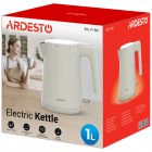 ARDESTO Електрочайник EKL-F1BG, 1л, подвійні стінки, STRIX, бежевий