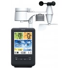 Sencor Метеостанція, внутр/зовн вимірювання, темп-ра, вологість, час, прогноз погоди, атмосферний тиск, шв. вітру, чорний