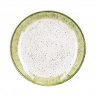 ARDESTO Тарілка десертна Siena, 19см, порцеляна, біло-зелений ARDESTO Тарілка десертна Siena, 19см, порцеляна, біло-зелений