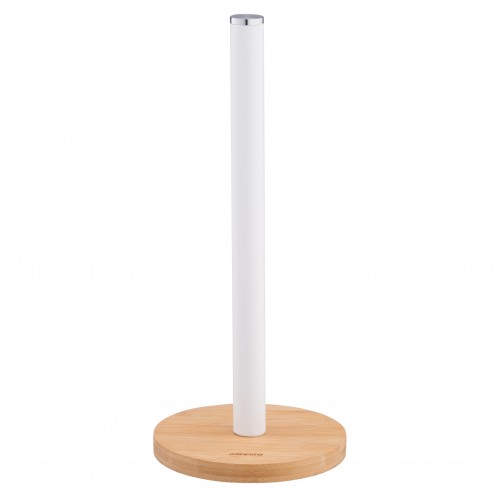 ARDESTO Тримач для паперових рушників Midori 15х34см, метал, бамбук, білий ARDESTO Тримач для паперових рушників Midori 15х34см, метал, бамбук, білий