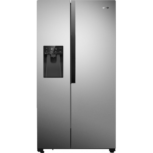 Gorenje Холодильник SBS, 179x68x91см, 2 дв., Х- 368л, М- 167л, A++, NF Plus, Інвертор, диспенсер, резервуар, Дисплей, сірий