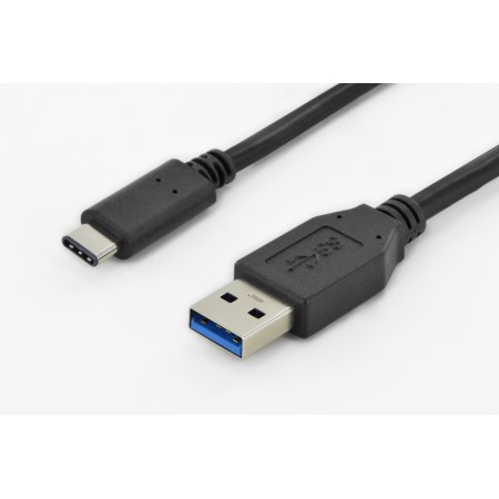 Digitus USB 3.0 (AM/Type-C) 1.0m, black