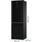 Gorenje Холодильник з нижн. мороз. камерою 185х60х60см, 2 двері, 204(96)л, А++, NoFrost+ , LED дисплей, Зона св-ті, чорний Gorenje Холодильник з нижн. мороз. камерою 185х60х60см, 2 двері, 204(96)л, А++, NoFrost+ , LED дисплей, Зона св-ті, чорний