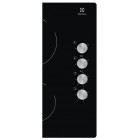 Electrolux Варильна поверхня комбінована (2 газ + 2 склокерам.), 60см, чавун, чорний