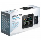 Sencor Метеостанція, внутр/зовн вимірювання, від мережі/AAAх3+AAx2, темп-ра, вологість, час, прогноз погоди, атмосферний тиск, чорний Sencor Метеостанція, внутр/зовн вимірювання, від мережі/AAAх3+AAx2, темп-ра, вологість, час, прогноз погоди, атмосферний тиск, чорний