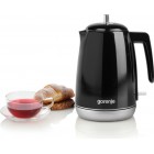 Електрочайник Gorenje 1.7л, Strix контроль, чорний