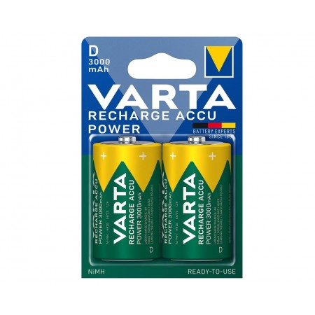VARTA Акумулятор NI-MH Power D(LR20) 3000 мАг, 2 шт.