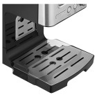 Sencor Кавоварка ріжкова 1.4л, мелена, автоматичний капучинатор, LCD-дисплей, нерж. сталь-чорний