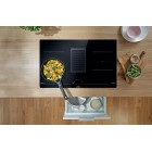 Gorenje Варильна поверхня індукційна, 83см, розширена зона, вбудована витяжка, 620м.куб/год, чорний