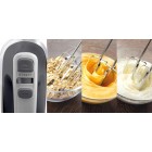 Gorenje Міксер ручний 500Вт, насадки-4 вінчика, турборежим, чорний