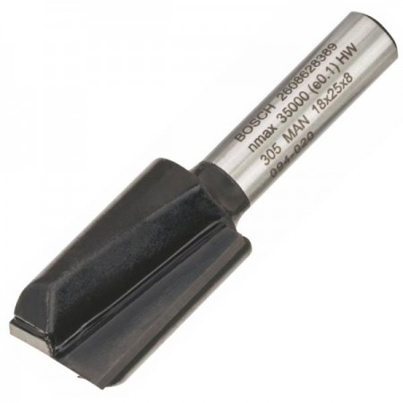 Фреза пазова Bosch Professional з двома лезами Std S8 D18 L2