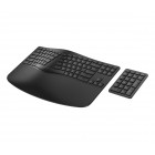 Клавіатура мембранна HP 960 BLK Ergonomic split-zone, 112key, BT, EN/UK, чорний