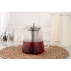 Заварник Ardesto Gemini 950мл, боросилікатне скло, нержавіюча сталь, прозорий Заварник Ardesto Gemini 950мл, боросилікатне скло, нержавіюча сталь, прозорий